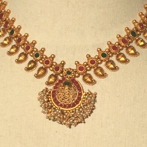 Indian Mango & Seed Pearl Necklace